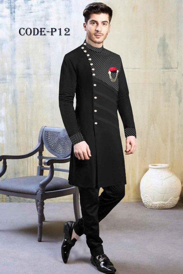 Fabrics Sherwani Stylish Panjabi